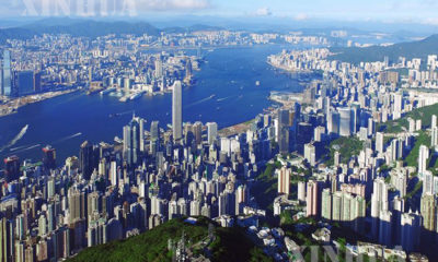 ဟောင်ကောင်ရှိ Victoria Harbour အား မြင်တွေ့ရစဉ် (ဆင်ဟွာ)