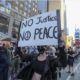 အမေရိကန် နိုင်ငံ နယူးယောက်မြို့ Manhattan မြို့၌ ဆန္ဒပြမှုများအား မေ ၃၁ ရက်က တွေ့ရစဉ်(ဆင်ဟွာ)