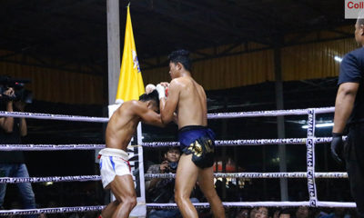 မြန်မာ့ရိုးရာလက်ဝှေ့ယှဉ်ပြိုင်ပွဲတစ်ခုအားတွေ့ရစဉ် (ဓာတ်ပုံ-- မြန်မာ နိုင်ငံ ရိုးရာလက်ဝှေ့အဖွဲ့ချုပ်)