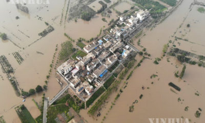 တရုတ်နိုင်ငံ အရှေ့ပိုင်း အန်းဟွေးပြည်နယ် ဖူနန်ခရိုင်ရှိ Zhengtaizi ရေကာတာအား တွေ့ရစဉ် (ဆင်ဟွာ)