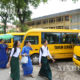 ၂၀၁၈ ခုနှစ် တွင် ရန်ကုန်မြို့ ရှိကျောင်းကားတစ်ချို့အားတွေ့ရစဉ် (ဆင်ဟွာ)