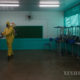 ဘရာဇီး နိုင်ငံ ရှိ စာသင်ကျောင်း တစ်ခု တွင် ပိုးသတ်ဆေးများ ဖျန်းနေသည် ကို မြင်တွေ့ရစဉ် (ဆင်ဟွာ)