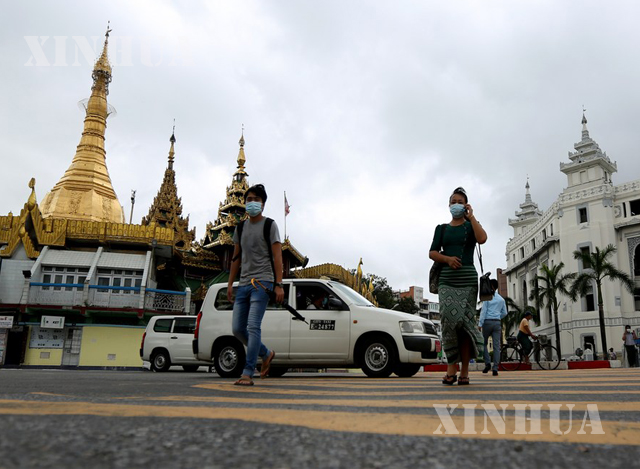 ရန်ကုန်မြို့တွင်း တစ်နေရာမြင်ကွင်း (ဆင်ဟွာ)