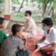 COVID-19 ကပ်ရောဂါ ကာလအတွင်းရန်ကုန်မြို့ လမ်းပေါ်နေသော၊အလုပ်လုပ်ကိုင်နေသောကလေးများနှင့် မိသားစုများအားကူညီစောင့်ရှောက်မှုပေးရန် သတင်းအချက်အလက်များကောက်ယူနေစဉ်(ဓာတ်ပုံ- Department of Rehabilitation)