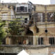 လက်ဘနွန်နိုင်ငံ ဘေရွတ်မြို့တွင် ပေါက်ကွဲမှုကြောင့် ပျက်စီးသွားသည့် အဆောက်အအုံတစ်ခုအား တွေ့ရစဉ် (ဆင်ဟွာ)