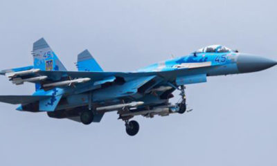 ရုရှား နိုင်ငံ ၏ Su-27 တိုက်လေယာဉ် အား မြင်တွေ့ရစဉ်(ဓာတ်ပုံ - အင်တာနက်)