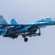 ရုရှား နိုင်ငံ ၏ Su-27 တိုက်လေယာဉ် အား မြင်တွေ့ရစဉ်(ဓာတ်ပုံ - အင်တာနက်)