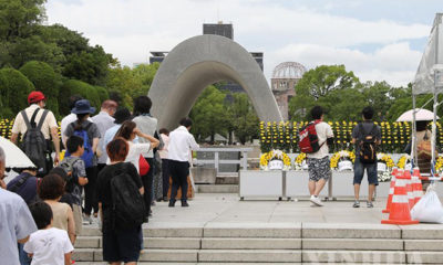 ၂၀၁၉ ခုနှစ်တွင်ကျင်းပပြုလုပ်ခဲ့သည့် ဂျပန်နိုင်ငံ ဟီရိုရှီးမားမြို့ အနုမြူဗုံကျဲခံရခြင်း ၇၄နှစ်မြောက် အထိမ်းအမှတ်အခမ်းအနားမြင်ကွင်းများ (ဆင်ဟွာ)