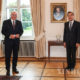 ဂျာမနီနိုင်ငံ သမ္မတ Frank-Walter Steinmeierနှင့် တရုတ်နိုင်ငံ နိုင်ငံတော်ကောင်စီဝင်နှင့် နိုင်ငံခြားရေးဝန်ကြီး ဝမ်ရိ စက်တင်ဘာ ၁ရက်က တွေ့ဆုံဆွေးနွေးစဉ် (ဆင်ဟွာ)