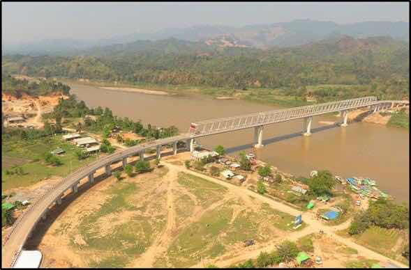 စစ်ကိုင်းတိုင်းဒေသကြီးအတွင်း တည်ဆောက်ဆဲနှင့် တည်ဆောက်ပြီး တံတားများအား တွေ့ရစဉ်( စစ်ကိုင်းတိုင်းဒေသကြီး အစိုးရအဖွဲ့)