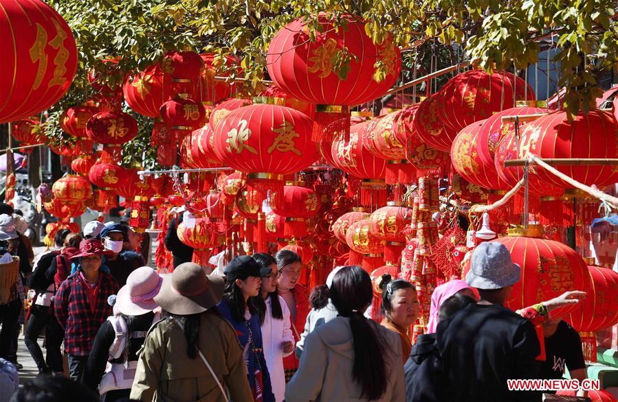 ၂၀၁၉ခုနှစ်တွင် ကျင်းပခဲ့သည့် Kunming Spring Festival Shopping Expo မြင်ကွင်းအားတွေ့ရစဉ် (ဆင်ဟွာ)