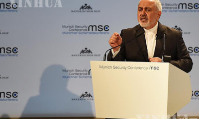 အီရန်နိုင်ငံ နိုင်ငံခြားရေးဝန်ကြီး Mohammad Javad Zarif အားမြင်တွေ့ရစဉ်(ဆင်ဟွာ)