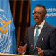 ကမ္ဘာ့ကျန်းမာရေးအဖွဲ့ (WHO) ညွှန်ကြားရေးမှူးချုပ် Tedros Adhanom Ghebreyesus ကို တွေ့ရစဉ် (ဓာတ်ပုံ - WHO/Handout via Xinhua)