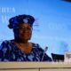 ကမ္ဘာ့ကုန်သွယ်ရေးအဖွဲ့ (WTO) ညွှန်ကြားရေးမှူးချုပ် Ngozi Okonjo-Iweala အား မြင်တွေ့ရစဉ်(ဆင်ဟွာ)