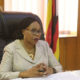 ဇင်ဘာဘွေနိုင်ငံဆက်သွယ်ရေးဝန်ကြီးဌာန ဝန်ကြီး Monica Mutsvangwa အား ဟာရာရီမြို့၌ ၂၀၂၁ ခုနှစ် ဖေဖော်ဝါရီ ၁၁ ရက်က တွေ့ရစဉ်(ဆင်ဟွာ)